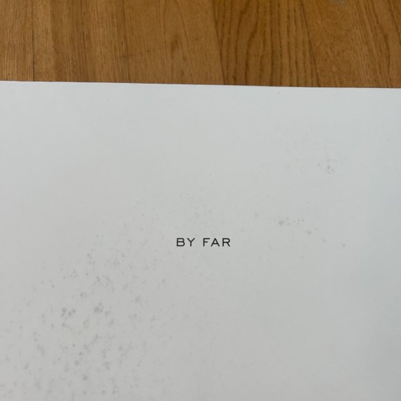 NWT By Far Ari Slip-on Slides Duckling Circular Croco Embossed Leather in Yellow - Picture 4 of 14